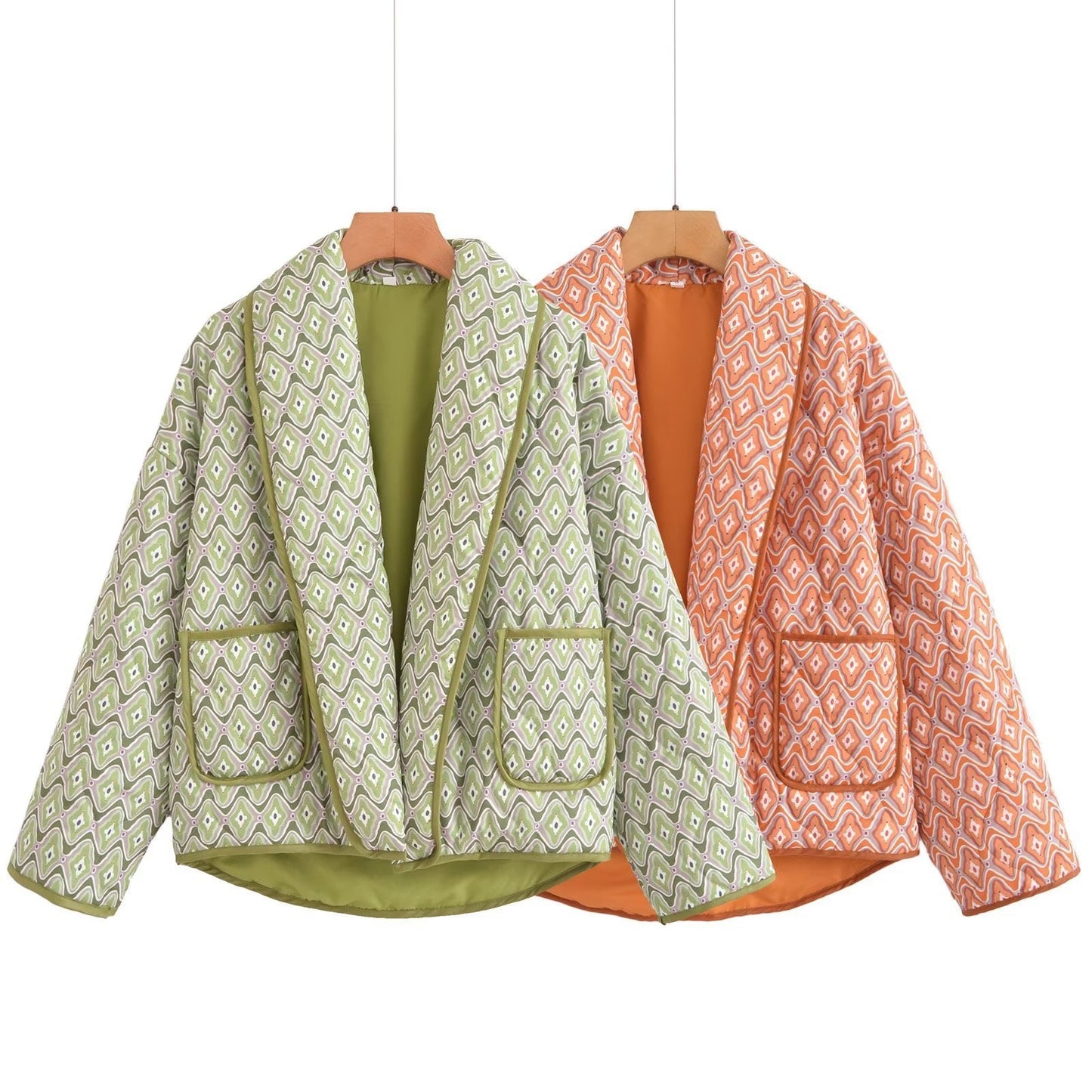 Maya | Quilted Wrap Coat