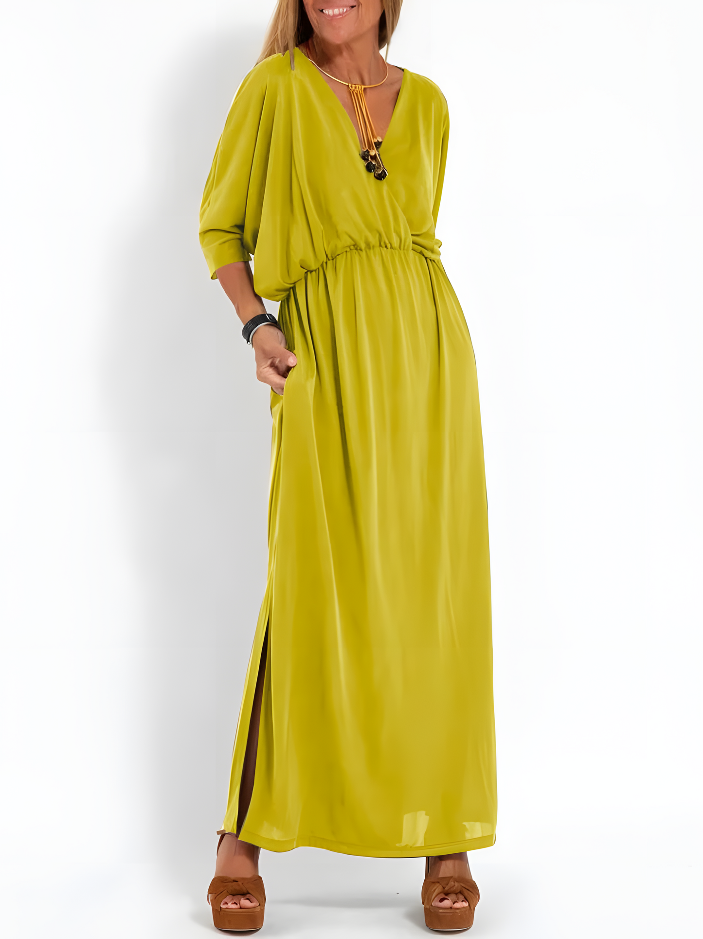 Timeless Elegance: Global Allure Maxi Dress