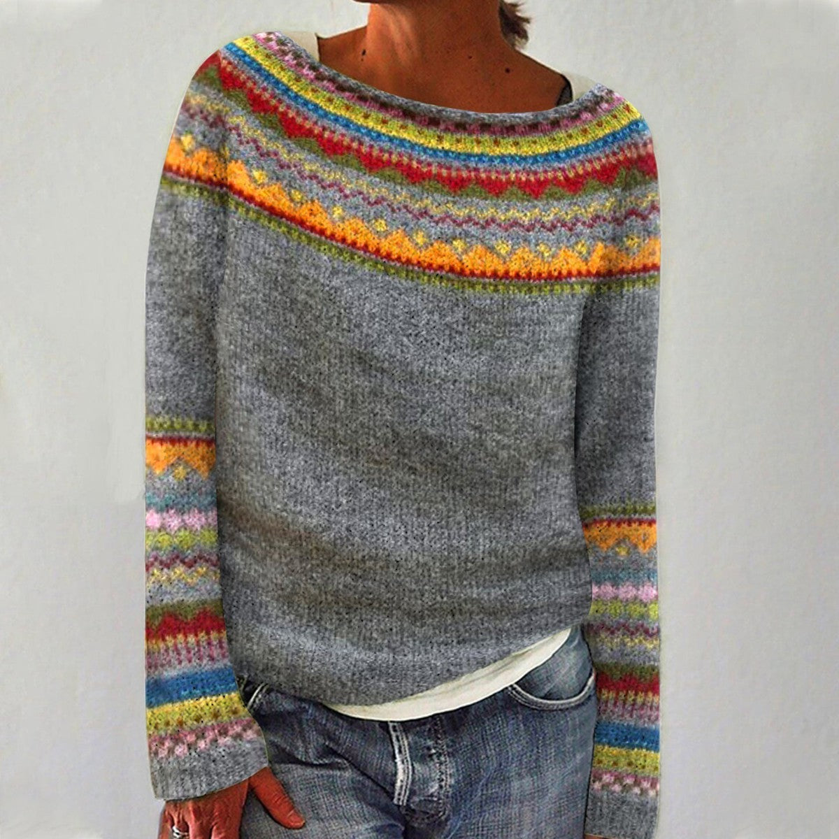 Freya™ - Retro Knit Sweater