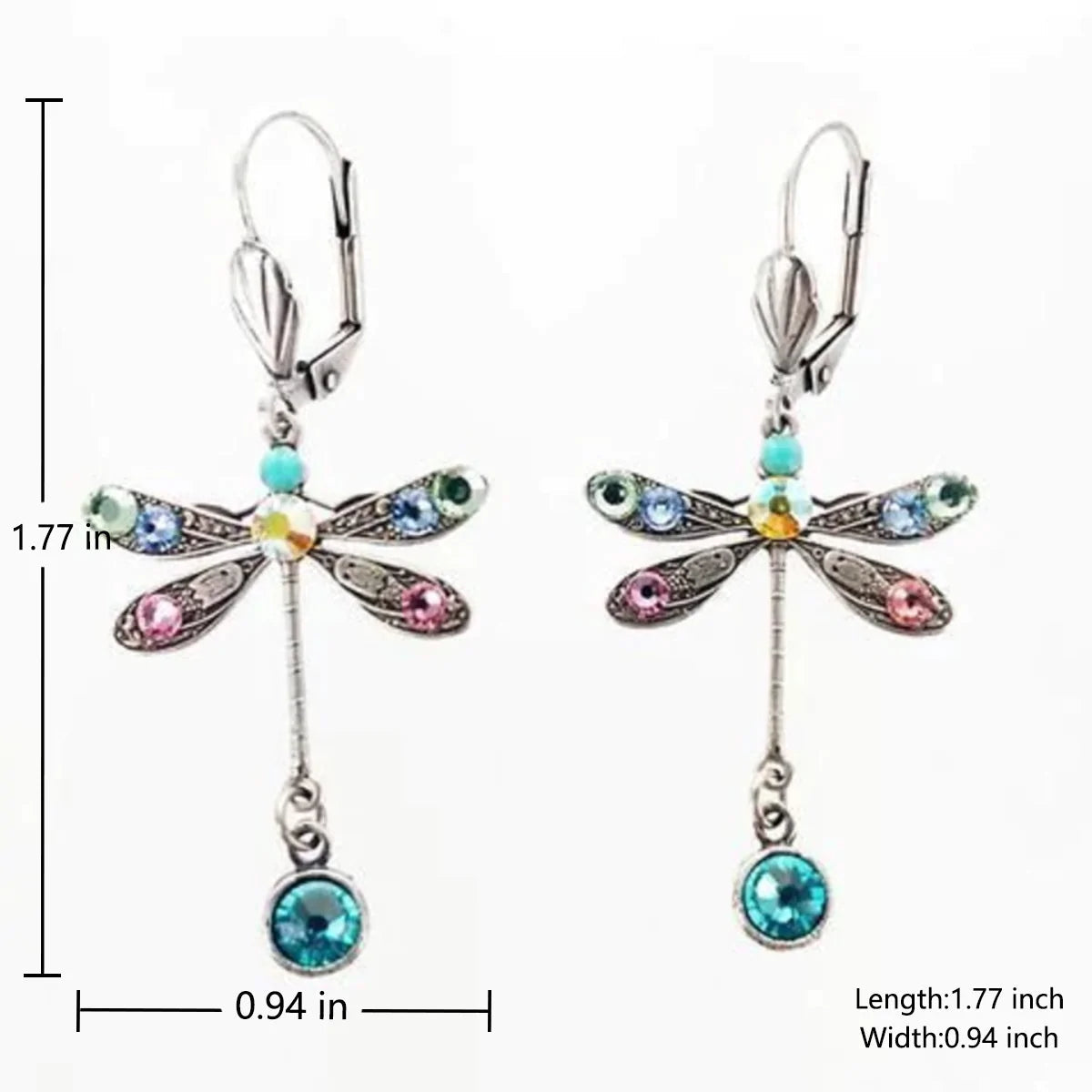Graceful Dragonfly Earrings with Intricate Carvings