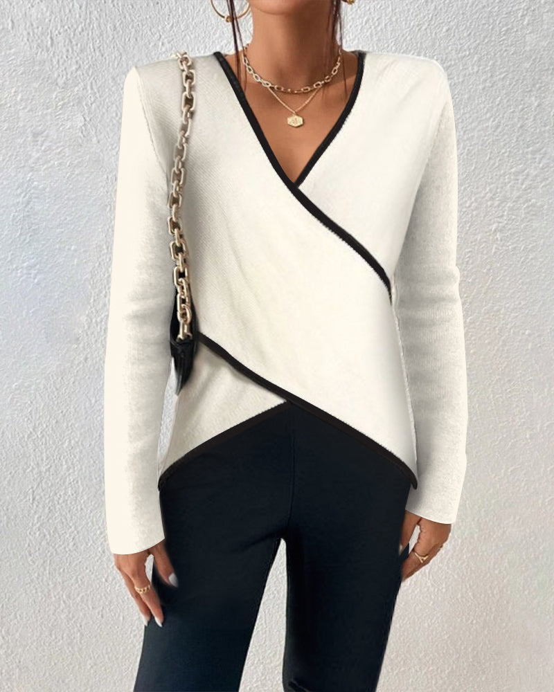Savina™ - Chic V-Neck Top