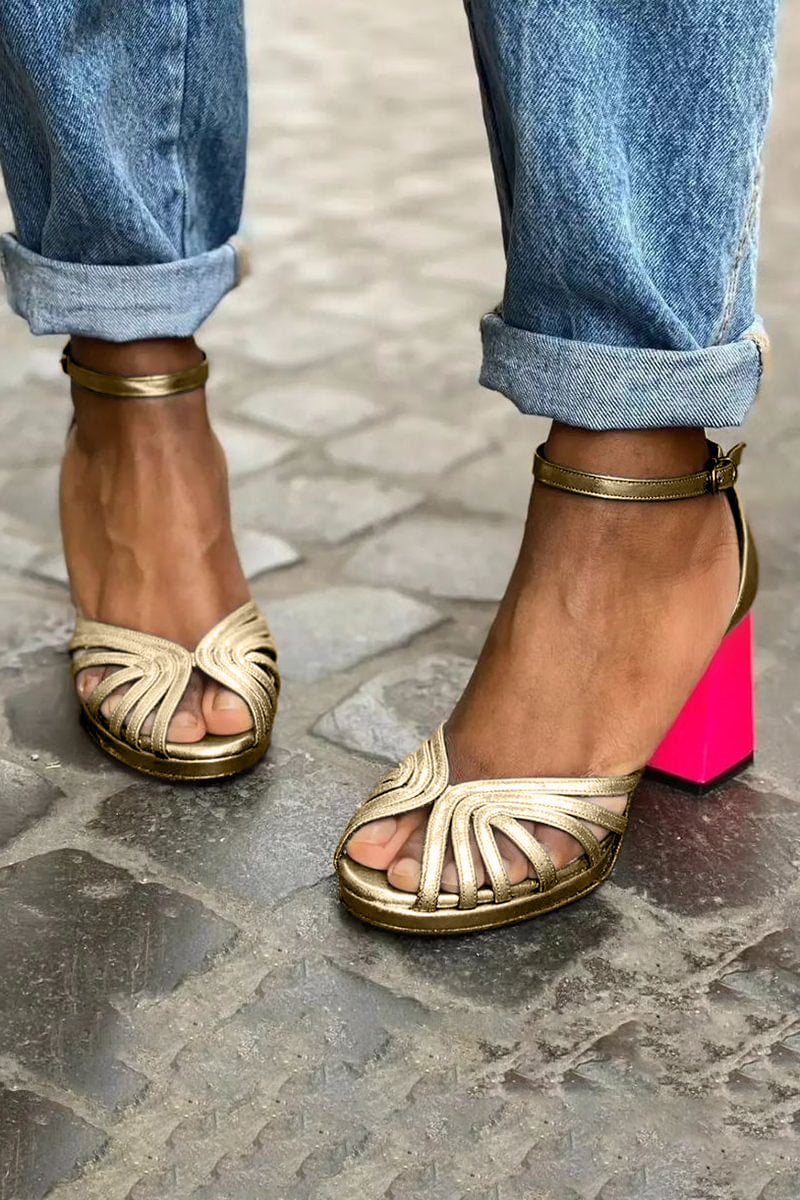 Milviana | Timeless Ankle Strap Sandals with Open Toes