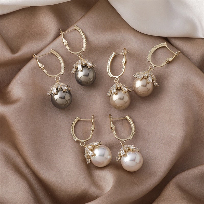 Elegant Malia Pearl Earrings