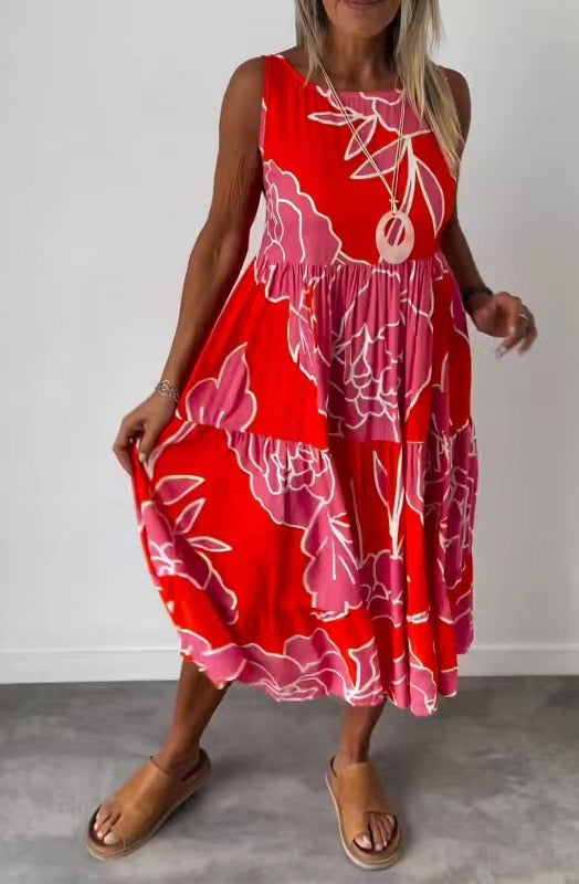 PetalSoft™ Floral Sleeveless Dress