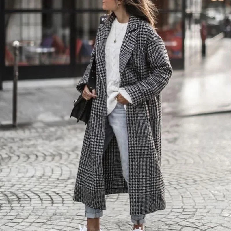 Naomi™ Elegant Wool Wrap Coat