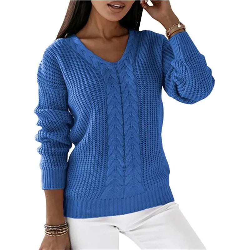 Yassi™ V-Neck Knit Pullover