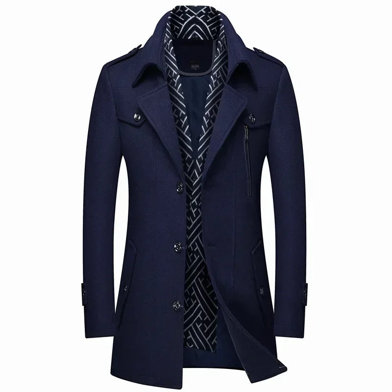 Carter™ | Men's Tailored Overcoat Jacket