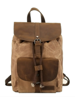 Enzo Waxed Canvas Backpack