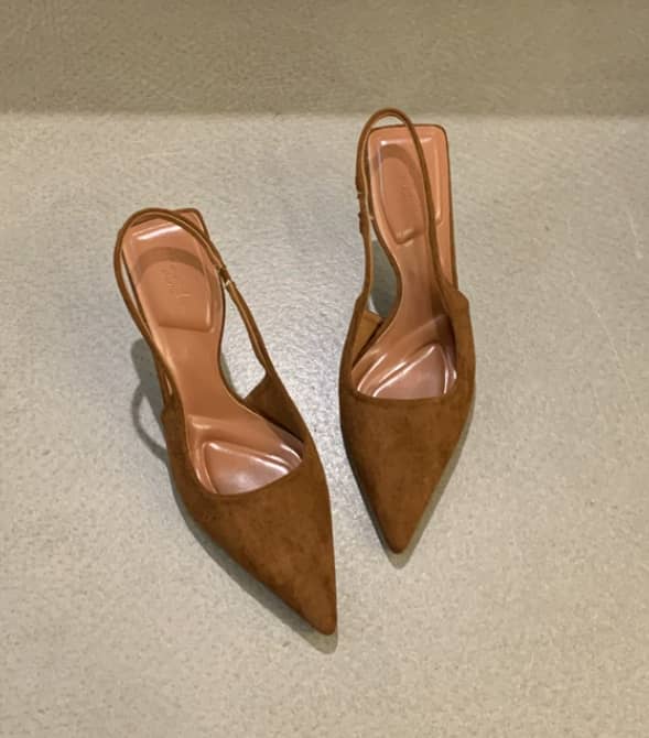 Marlena™ | Nude Slingback Heels with Elegant Slim Heel