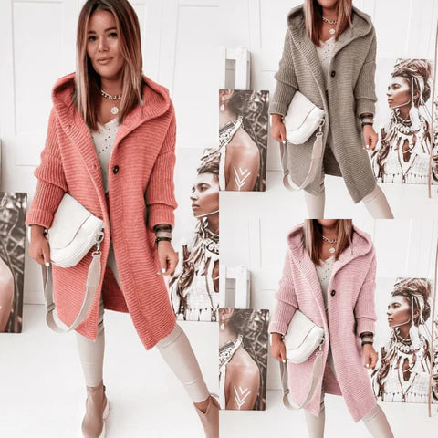 Serene™ - Comfortable Hooded Knit Cardigan