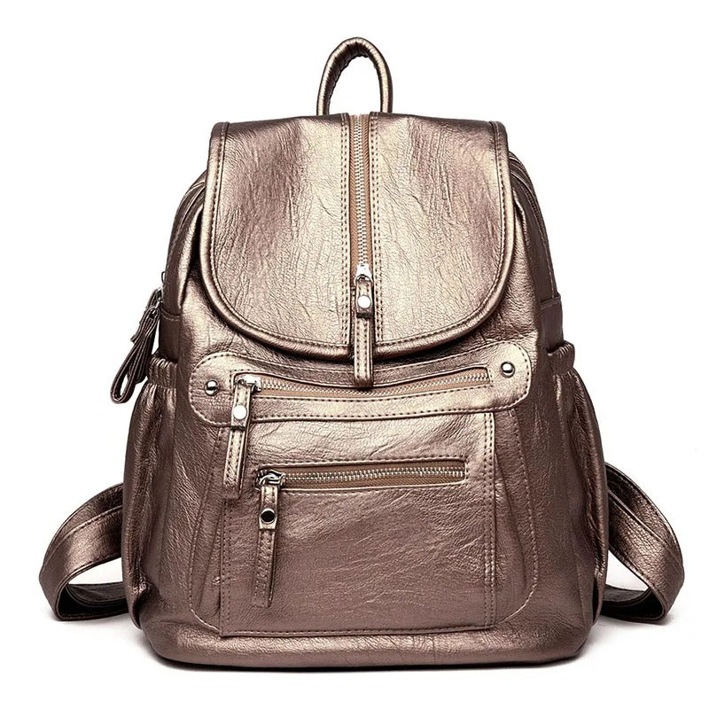 VIVIAN | Stylish Leather Backpack Perfect for Any Event