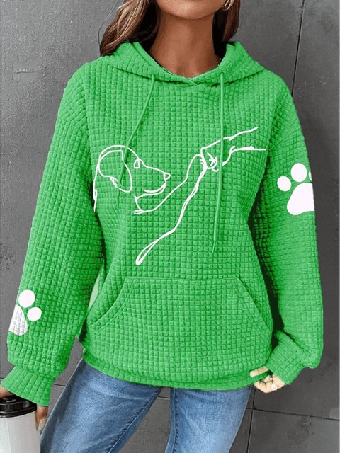 Mila™ - Snuggly Hoodie with Paw Print Design
