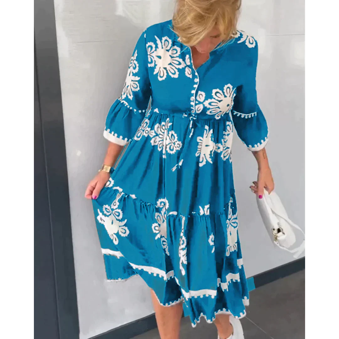 Bella's Floral Elegance Dress