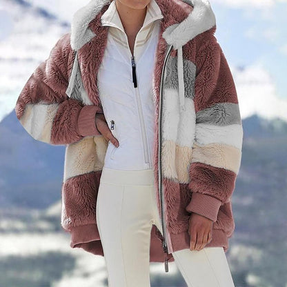 Viviana™ | Luxurious & Cozy Colorblock Faux Fur Coat