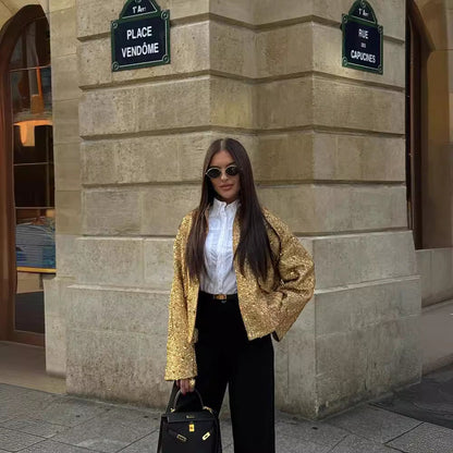 Eva | Jacket with Beaded Trim