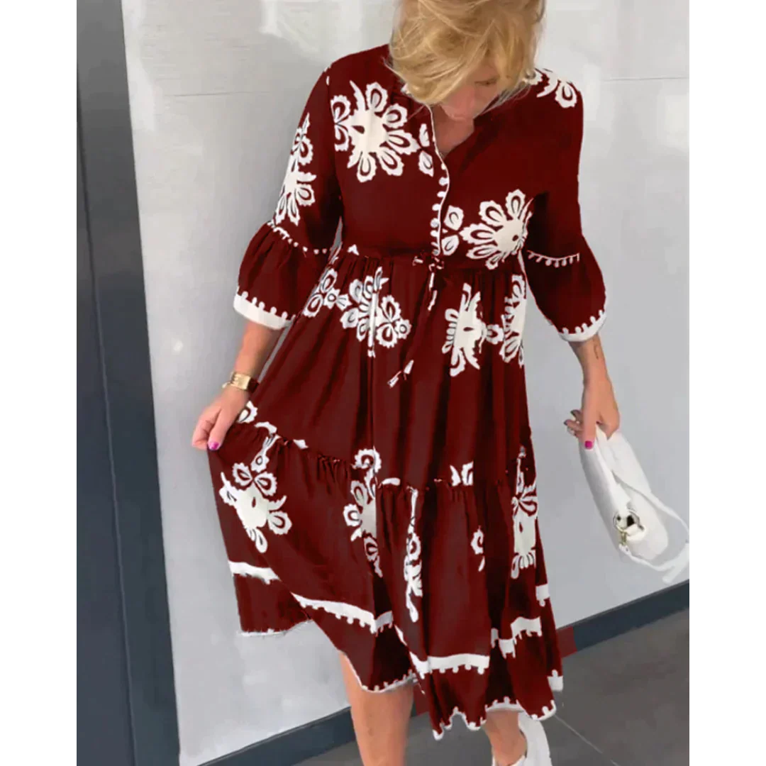 Bella's Floral Elegance Dress