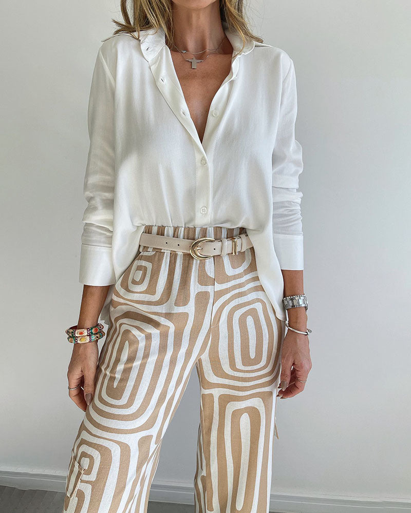 Olivia™ Stylish Patterned Women's Two-Piece Ensemble