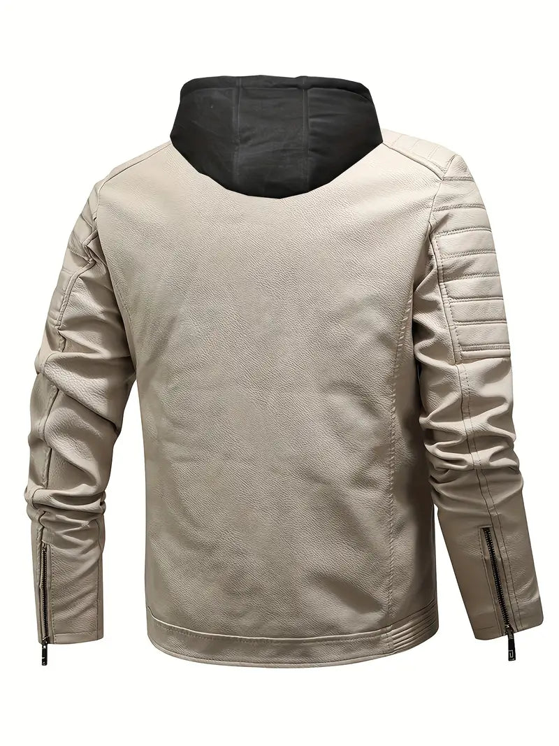 RedLine™ - Leather Hooded Jacket