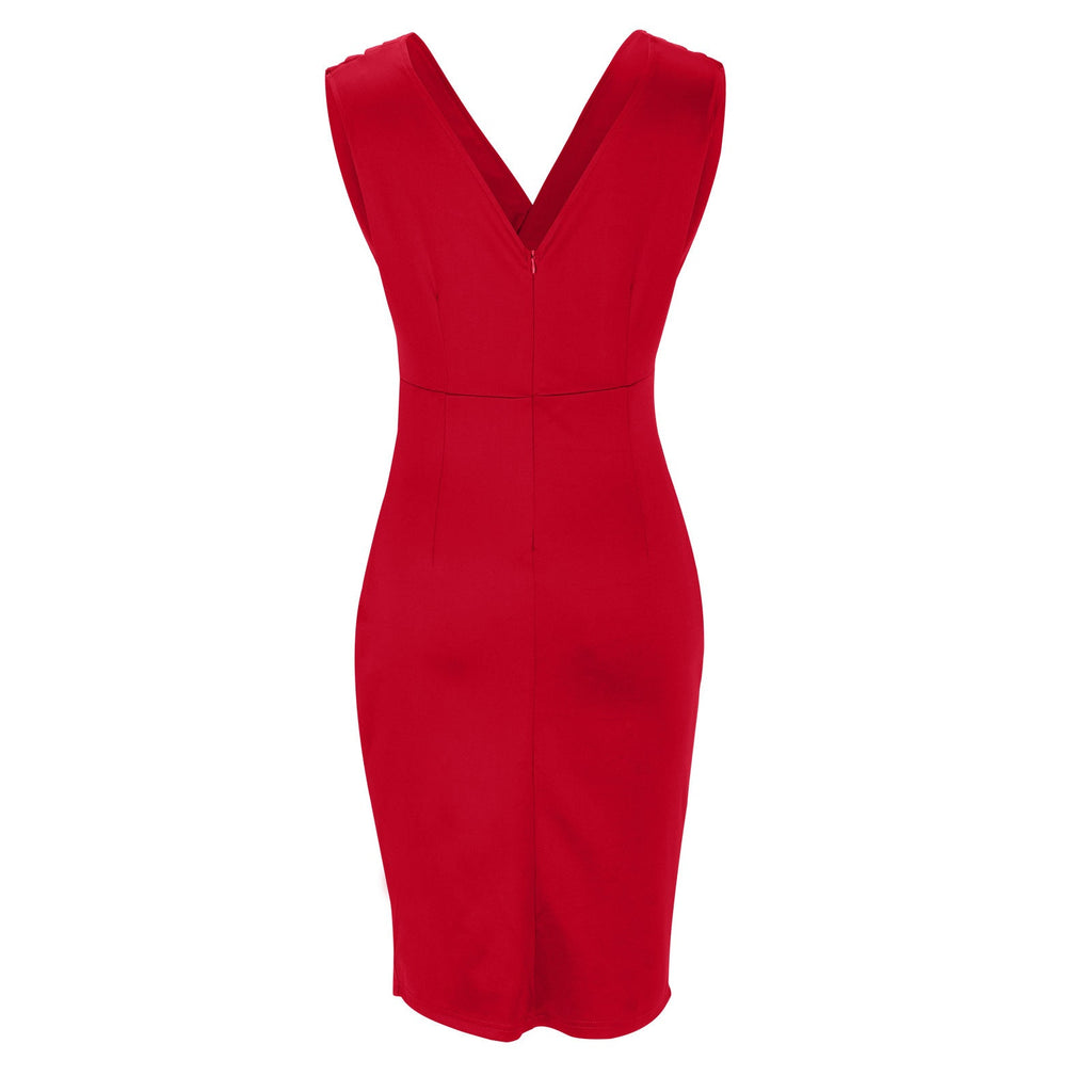 V-Neck Curve Dress by Noelle