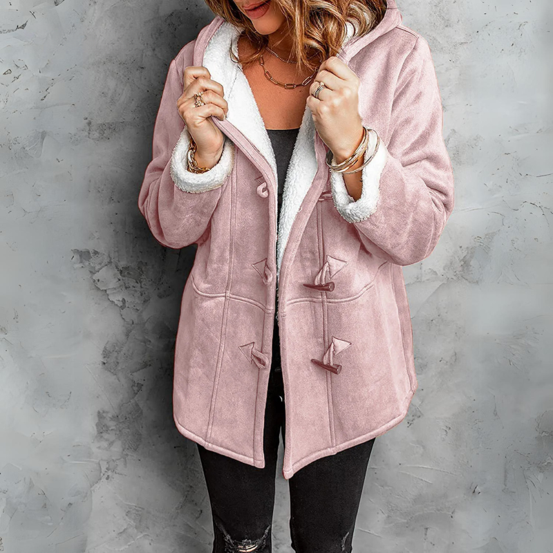 Chloe™ - Cozy Hooded Toggle Coat