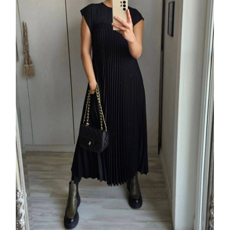 Elara™ - Flowing Pleated Maxi Dress
