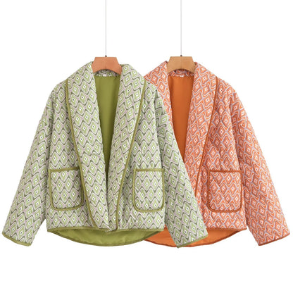Maya | Quilted Wrap Coat