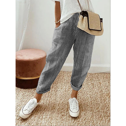 Comfort Stripe™ Cotton Trousers