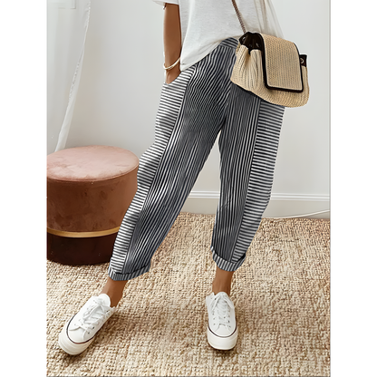 Comfort Stripe™ Cotton Trousers