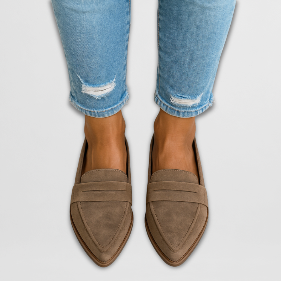 Nadine - Suede Slip-On Loafers