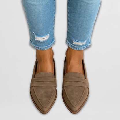 Nadine - Suede Slip-On Loafers