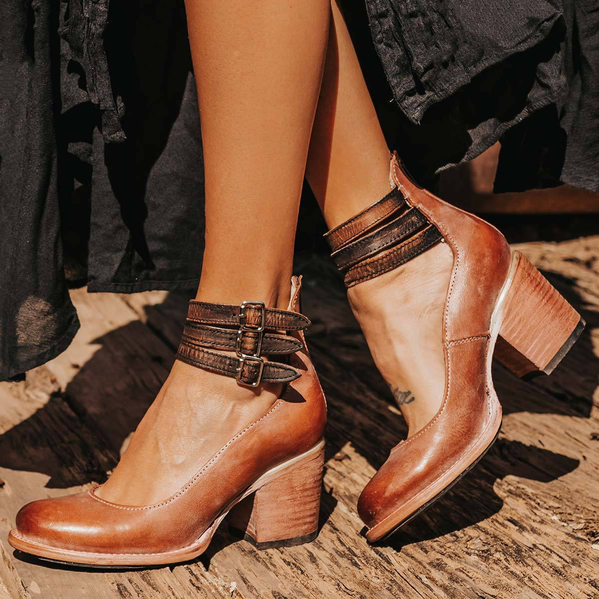 Ginevra™ | Chunky Heeled Multi-Strap Sandals