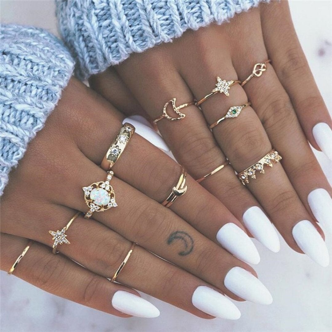 Exclusive Premium Set of 8 to 12 Rings