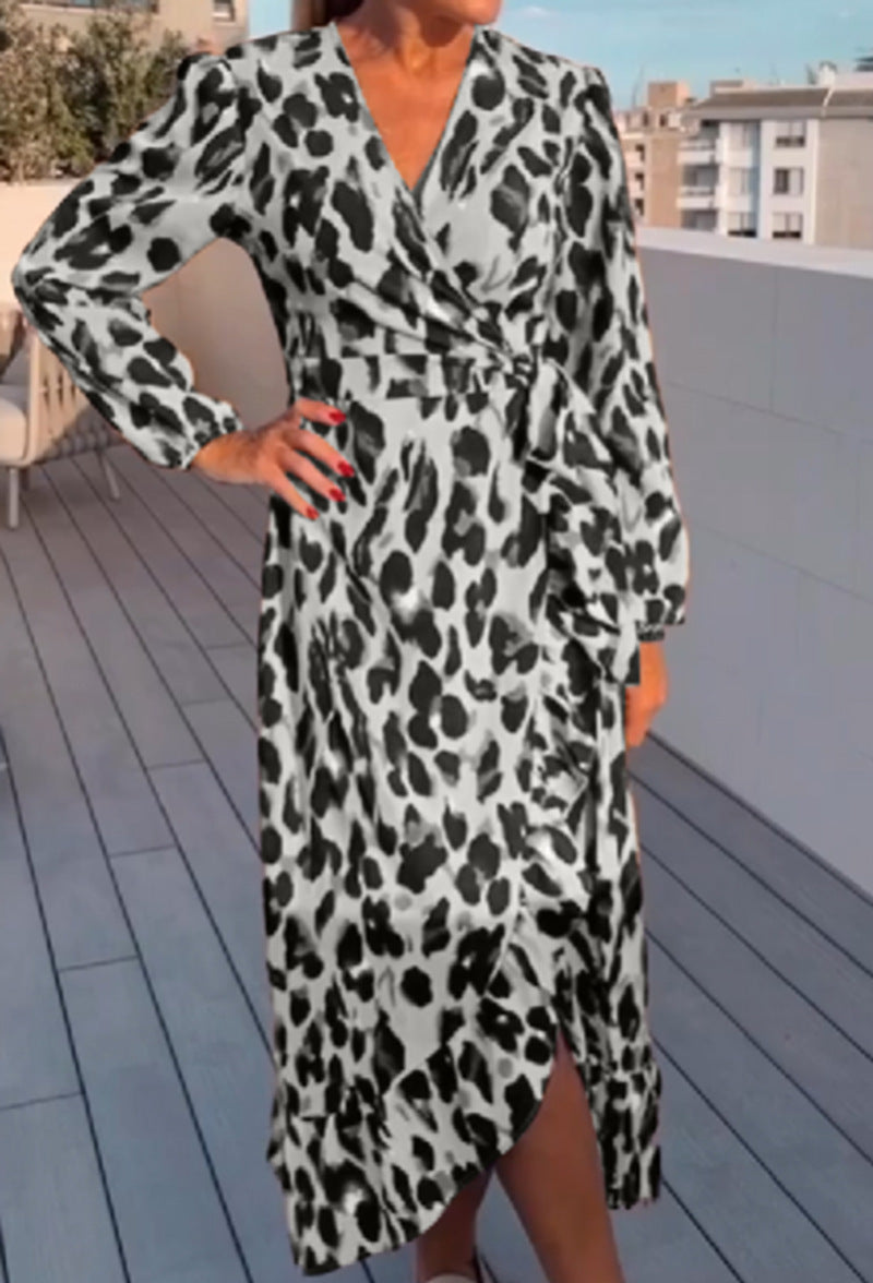 Elegance Midi Wrap Dress by Savannah™