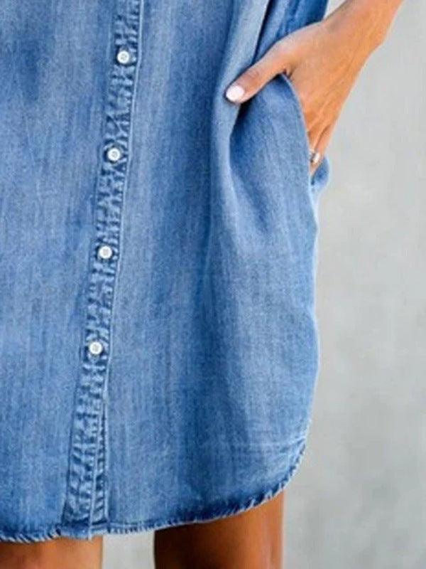 Mila | Easy Tummy-Hiding Denim Dress