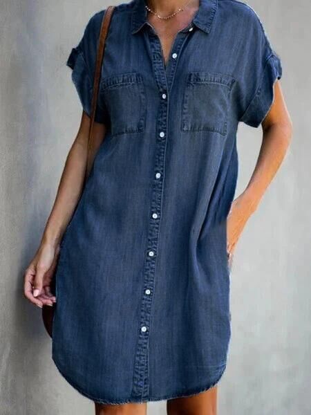 Mila | Easy Tummy-Hiding Denim Dress