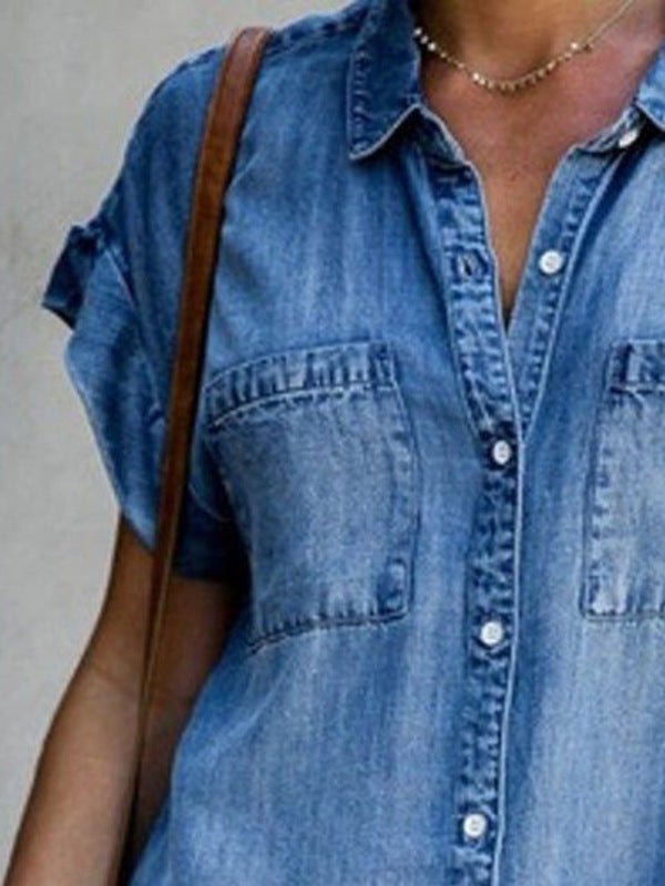 Mila | Easy Tummy-Hiding Denim Dress