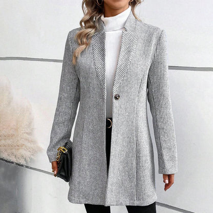 Ava™ - Timeless Button-Up Blazer Coat