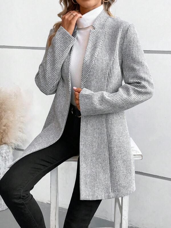 Ava™ - Timeless Button-Up Blazer Coat