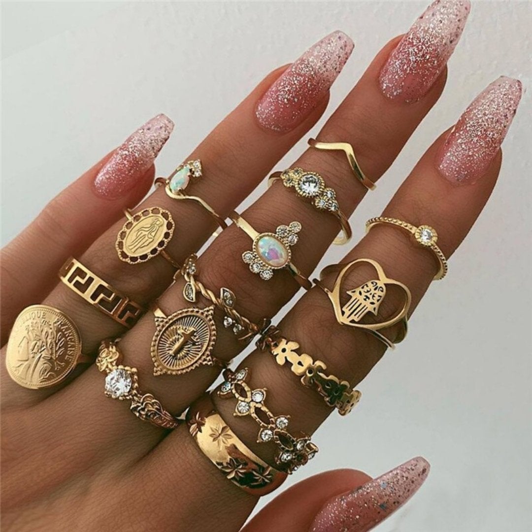 Exclusive Premium Set of 8 to 12 Rings
