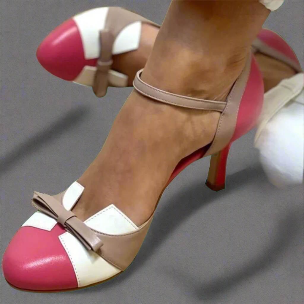 Bellarosa | Vibrant Knot & Strap Sandals with Round Toe