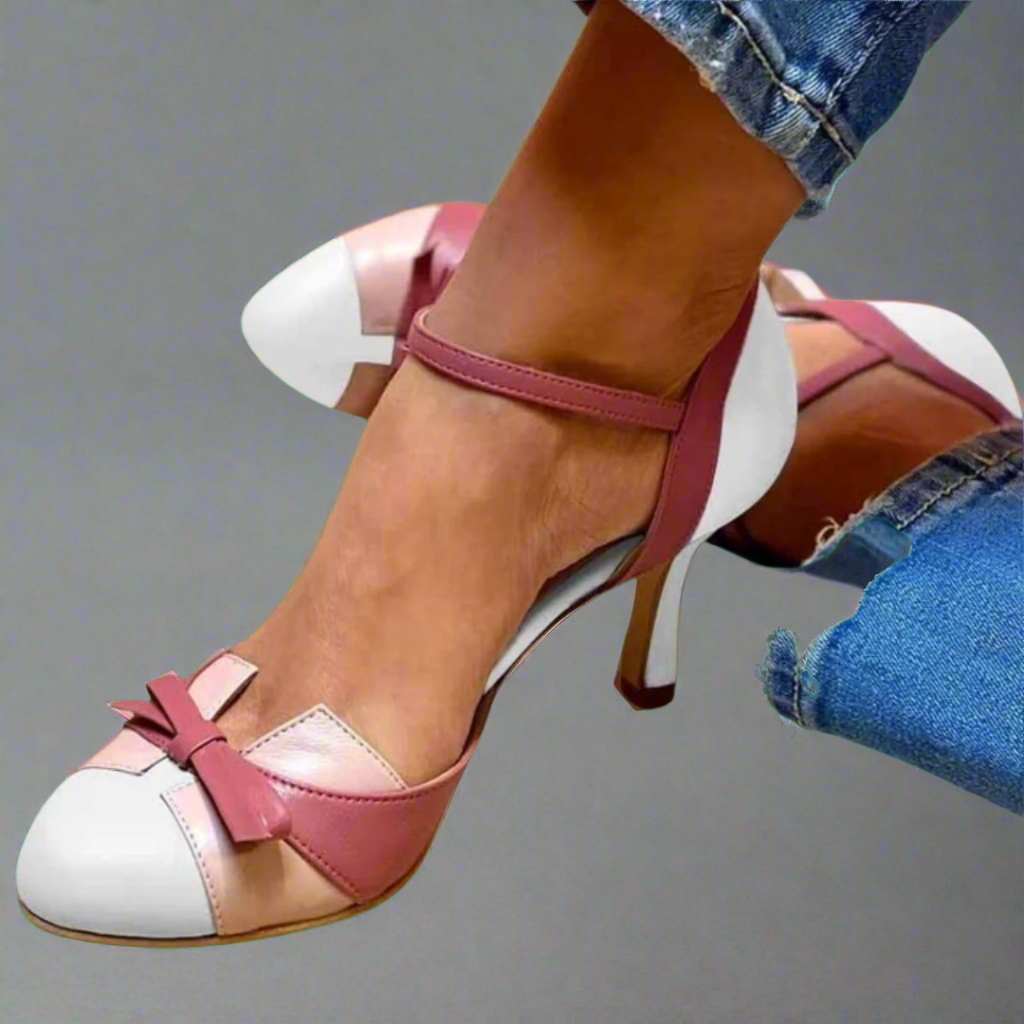 Bellarosa | Vibrant Knot & Strap Sandals with Round Toe