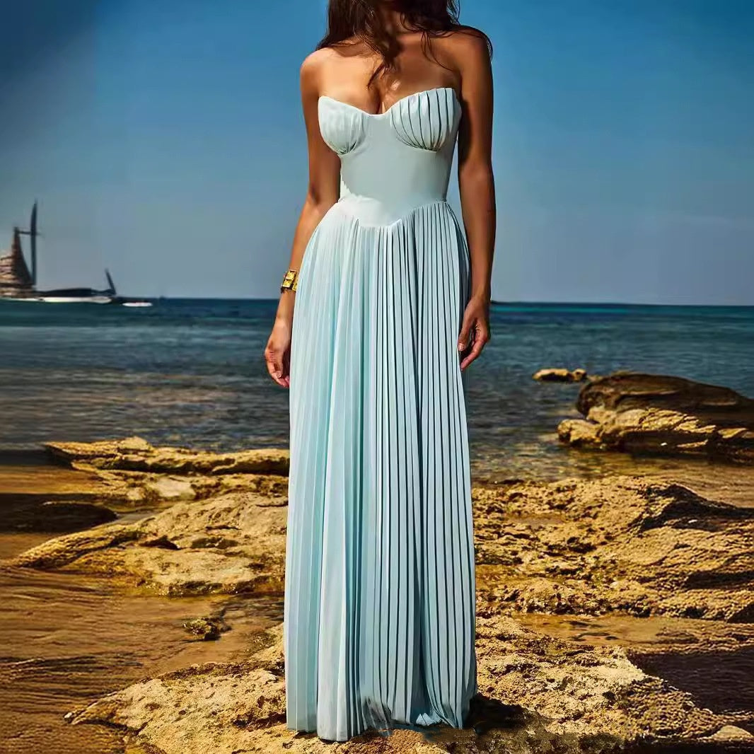 Aurelia's Celestial Elegance Corset Dress