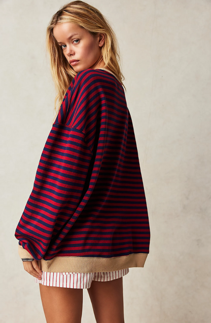 Luna™ Casual Striped Pullover