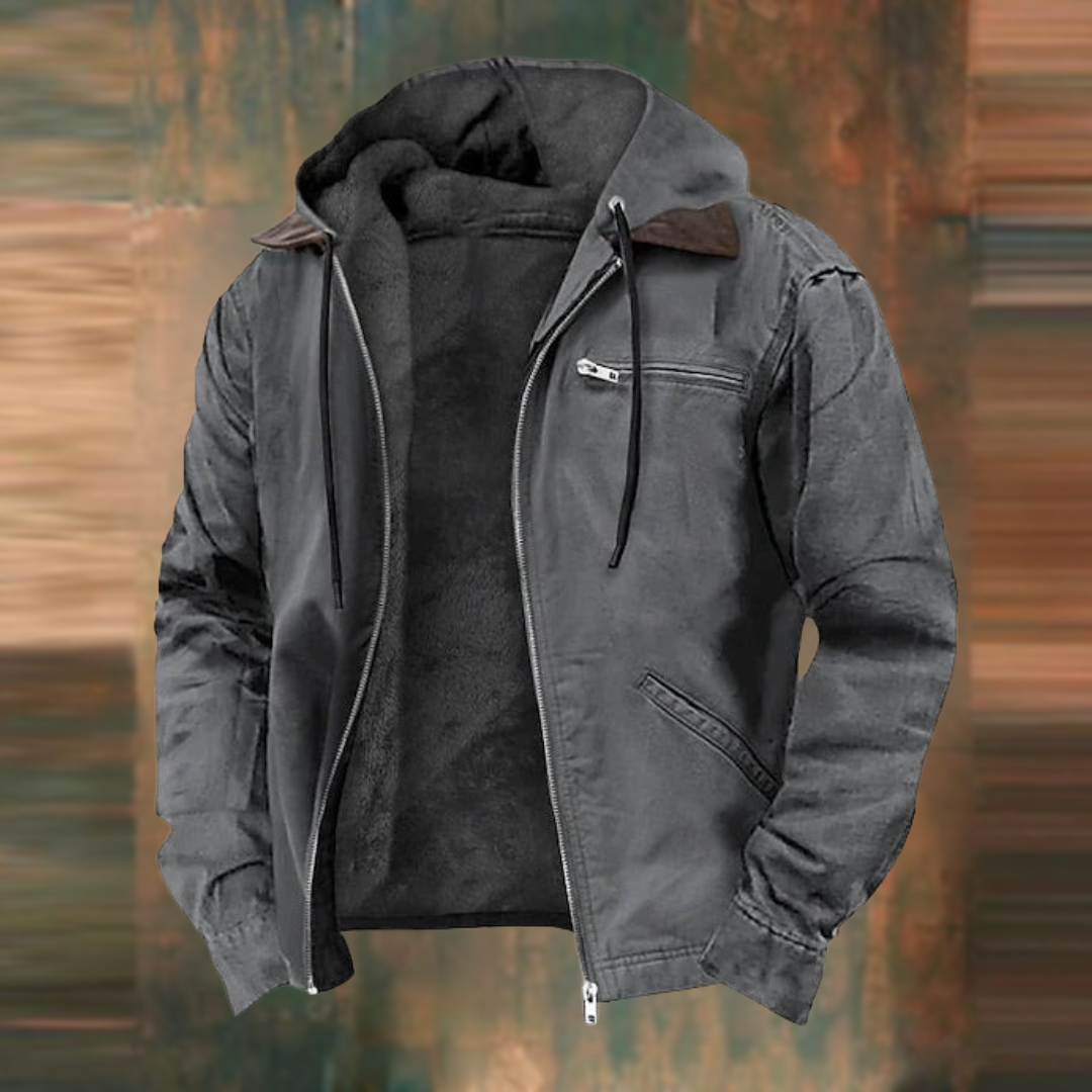 Ryder™ Men's Hooded Jacket with Cozy Sherpa Lining