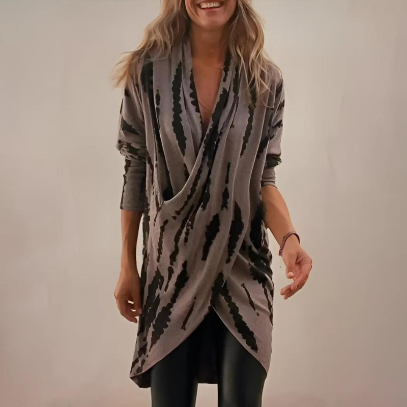 Nova™ - Cozy Knit Wrap Dress
