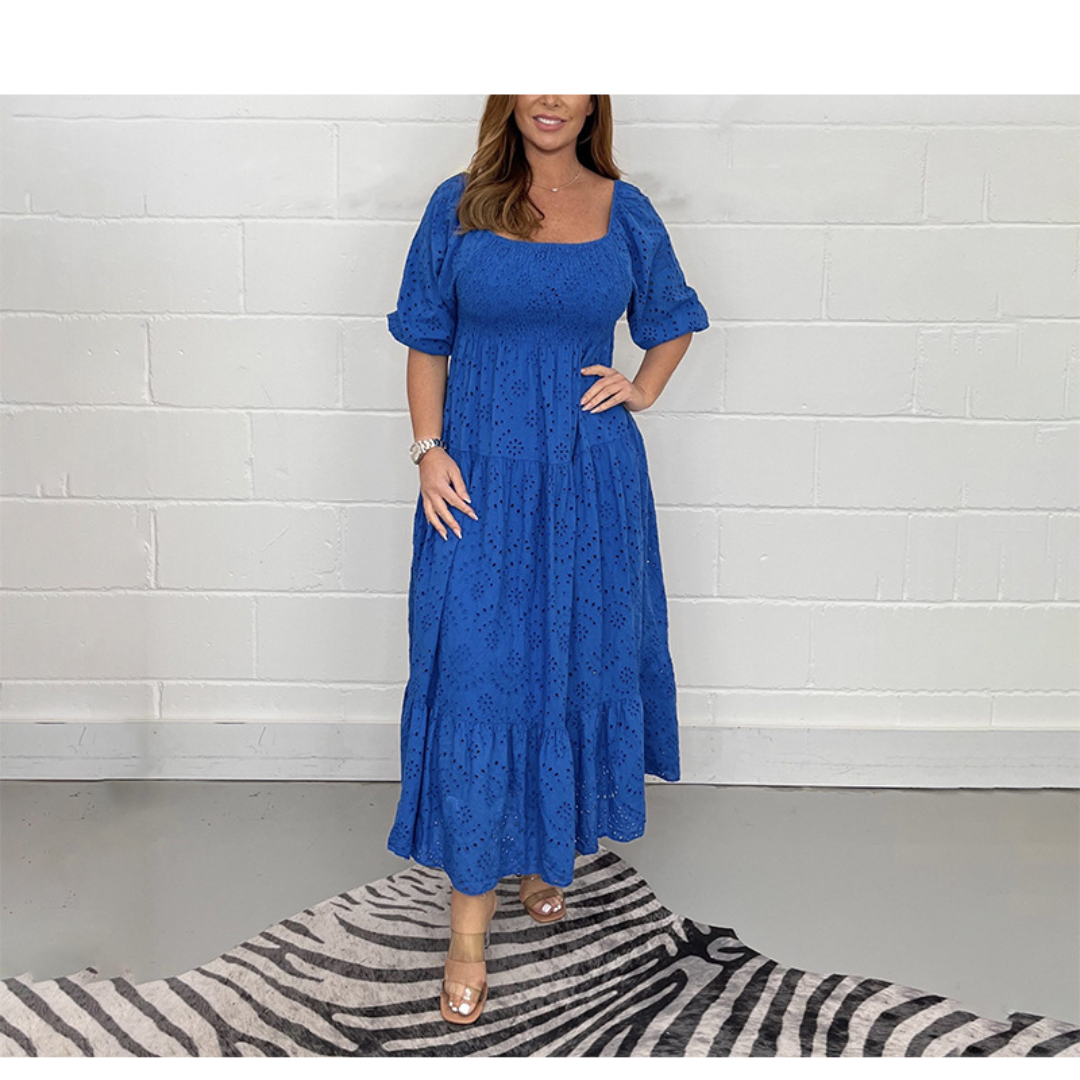 Global Allure: Breezy Summer Midi Dress