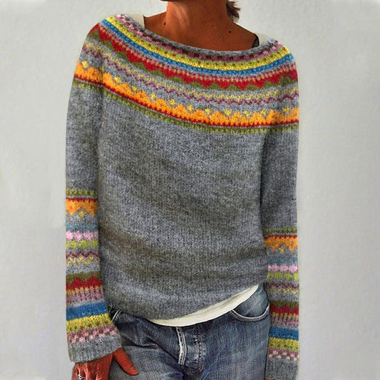 Freya™ - Retro Knit Sweater