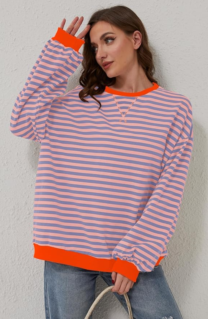 Luna™ Casual Striped Pullover