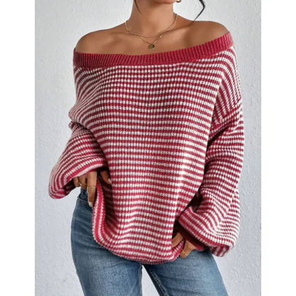 Eva™ Comfy Striped Knit Pullover