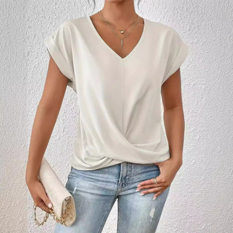 ARIA - Short Sleeve Top in Organic Cotton